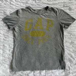 GAP Kids Gray & Yellow Boys T-Shirt, Size Medium